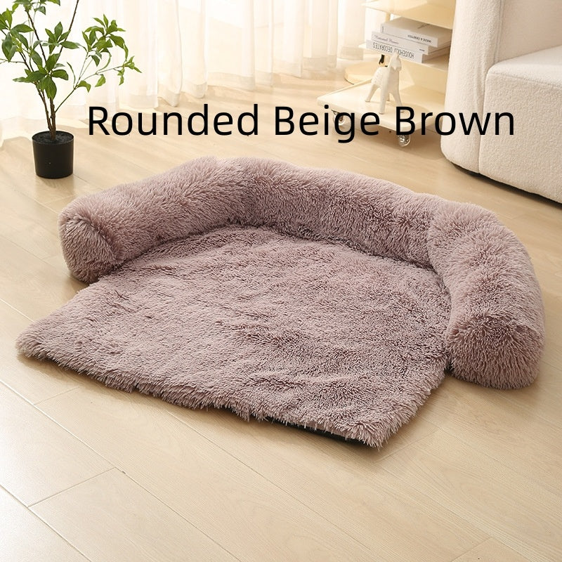 Plush Winter Dog Sofa Cushion