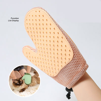 2-in-1 Pet Hair Removal Gloves – Grooming & Deshedding for Cats & Dogs
