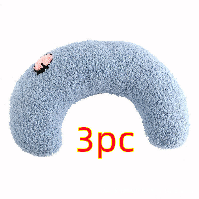 Soft U-Shaped Pet Pillow – Washable Neck & Headrest Cushion