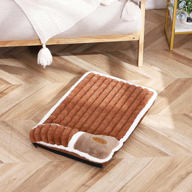 Large Rabbit Fur Pet Floor Mat Soft Plush Rug