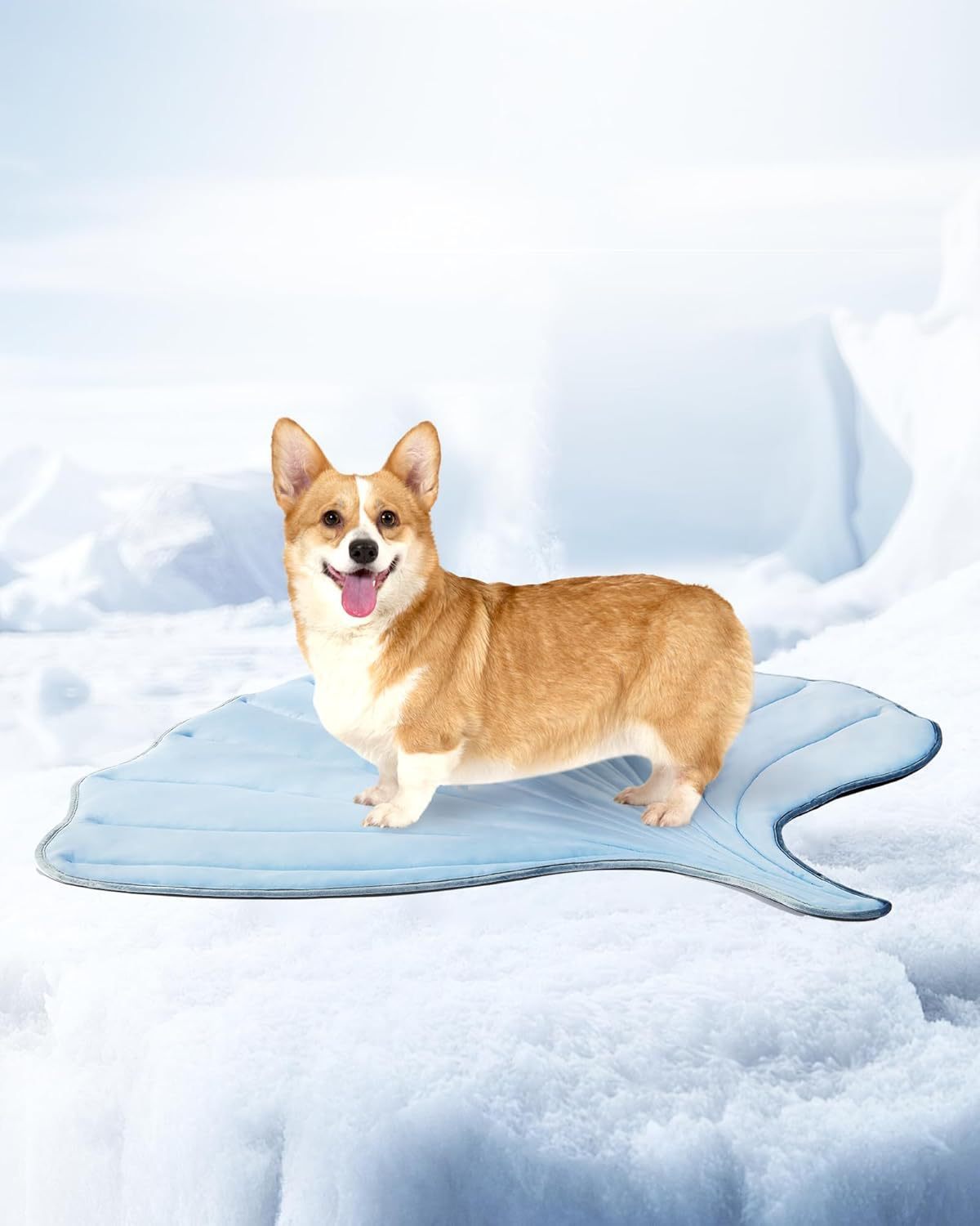 Summer Cooling Pet Mat – Cat & Dog Ice Pad with Ginkgo Leaf Design