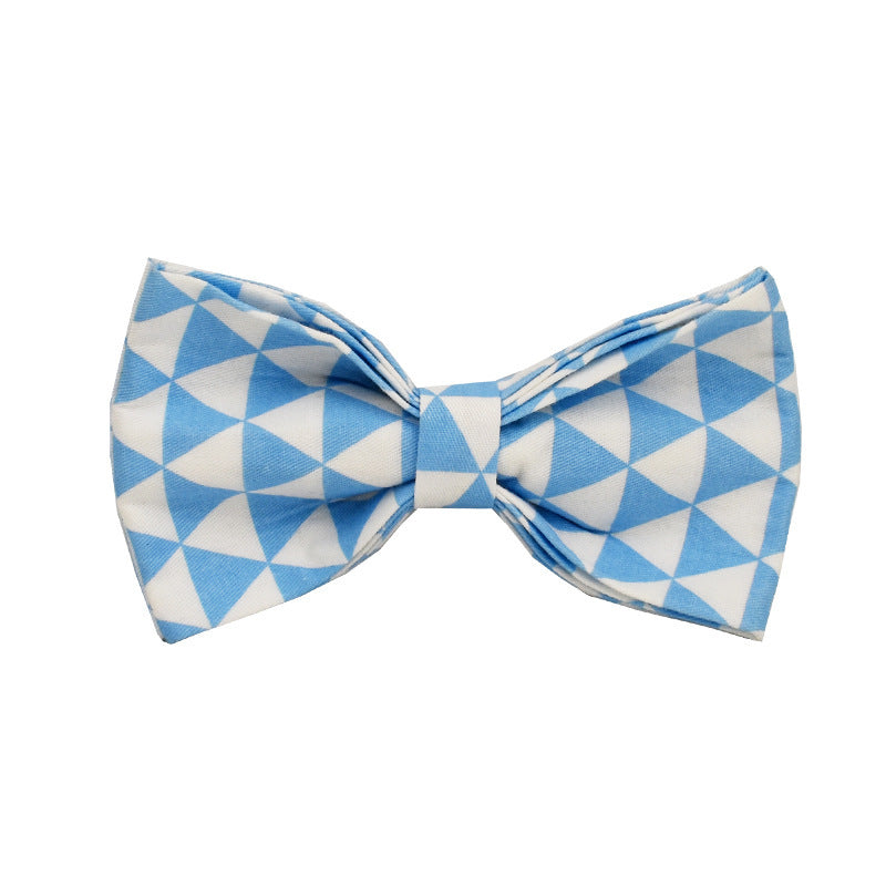 Blue Dog Harness Vest – Bowknot Design with Leash Ring