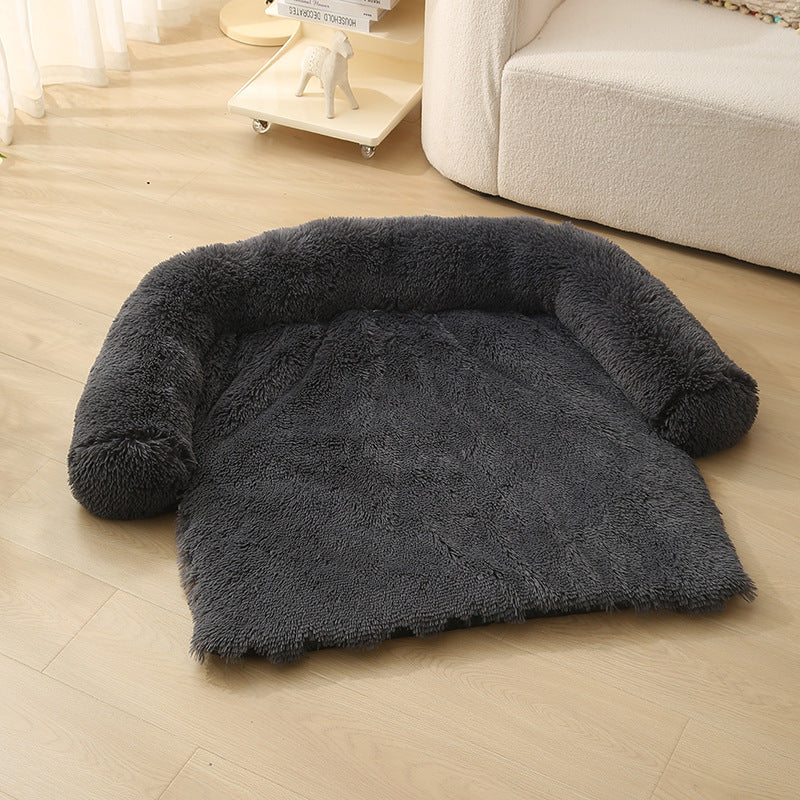 Plush Winter Dog Sofa Cushion