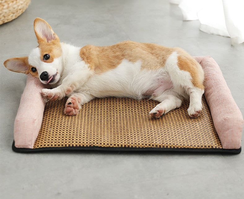 Summer Cooling Pet Mat – Breathable Sleeping Pad for Cats & Dogs