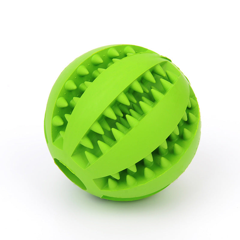 Rubber Dog Treat Ball – Mint Scent Food Dispensing Toy
