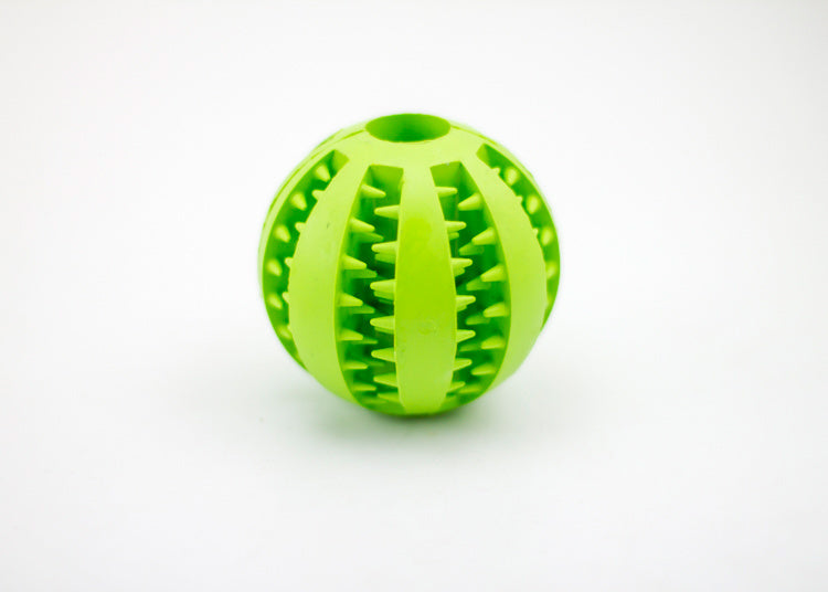 Rubber Dog Treat Ball – Mint Scent Food Dispensing Toy