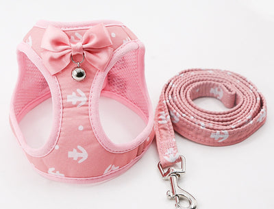 Cat Harness & Leash Set – Adjustable Chest Harness with Collar