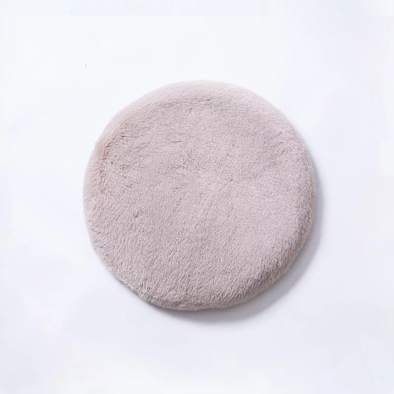 Winter Velvet Pet Cushion – Memory Foam Bed for Small Dogs & Cats