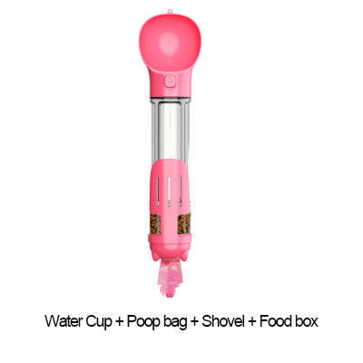 3-in-1 Portable Dog Water Bottle – Feeder & Waste Bag Holder