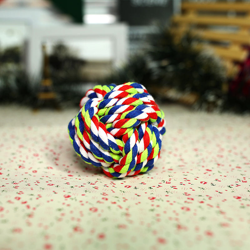 Cotton Rope Ball Dog Toy – Durable Chew & Tug Toy