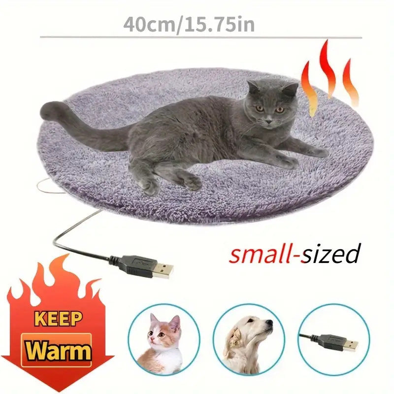 Electric Heated Pet Blanket – 3-Speed Constant Temperature for Cats