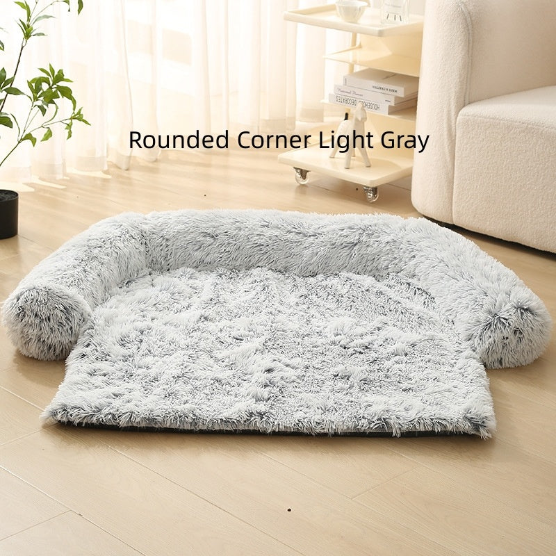 Plush Winter Dog Sofa Cushion