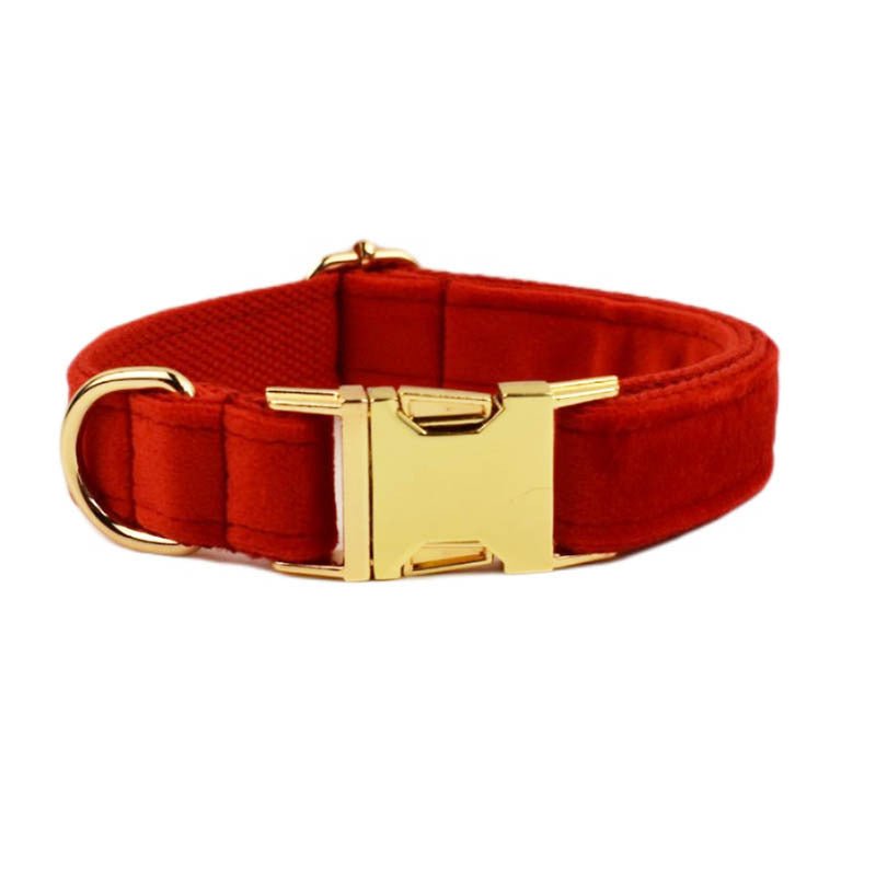 Velvet Dog Collar – Soft Fabric Pet Collar