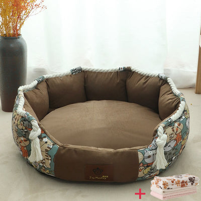 Four Seasons Large Dog Bed – Removable & Washable Kennel