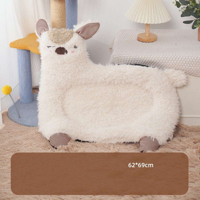 Winter Warm Pet Bed – Cat & Dog Kennel Cushion for Cold Weather