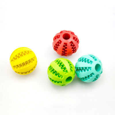 Rubber Dog Treat Ball – Mint Scent Food Dispensing Toy