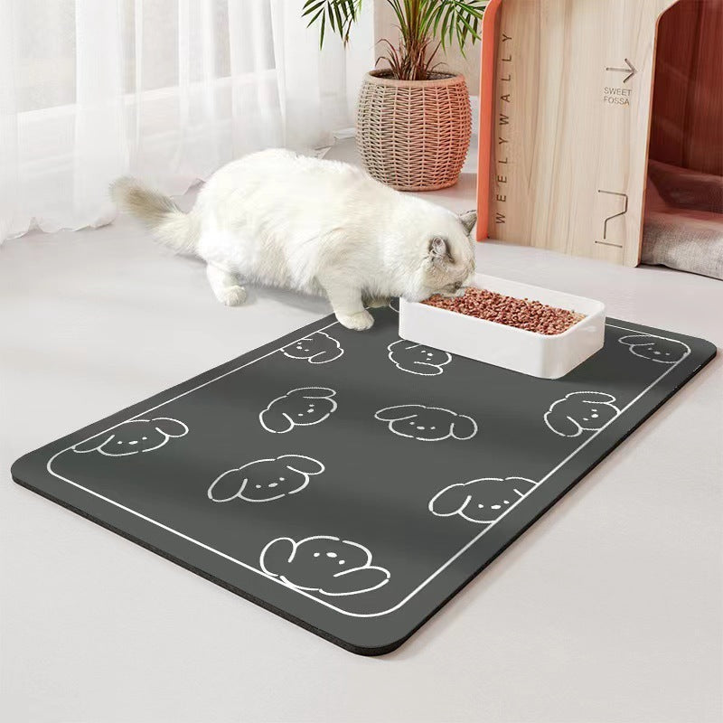Pet Diatomaceous Earth Feeding Mat Waterproof Quick Dry Placemat