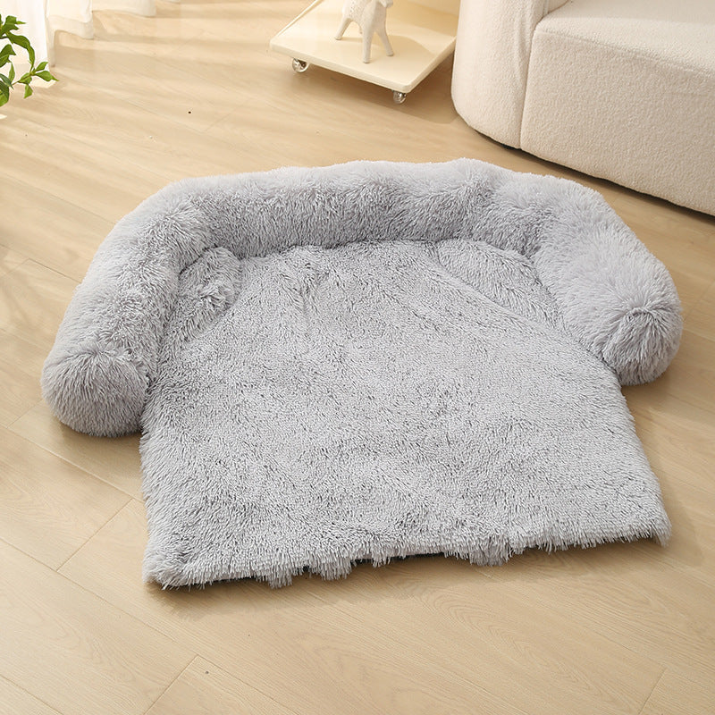 Plush Winter Dog Sofa Cushion