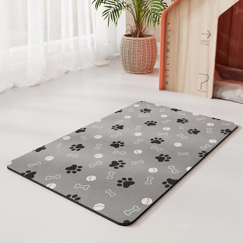 Pet Diatomaceous Earth Feeding Mat Waterproof Quick Dry Placemat