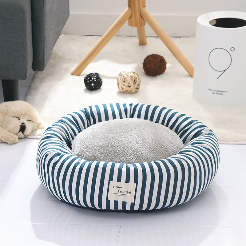 Flax Tart Pet Nest Warm Cat and Dog Bed for Winter Indoor Use
