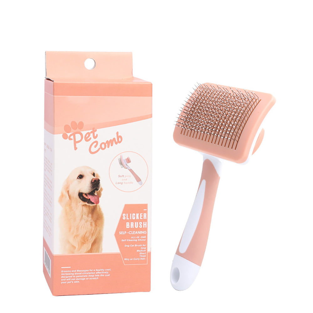 Self-Cleaning Slicker Brush – Hair Remover