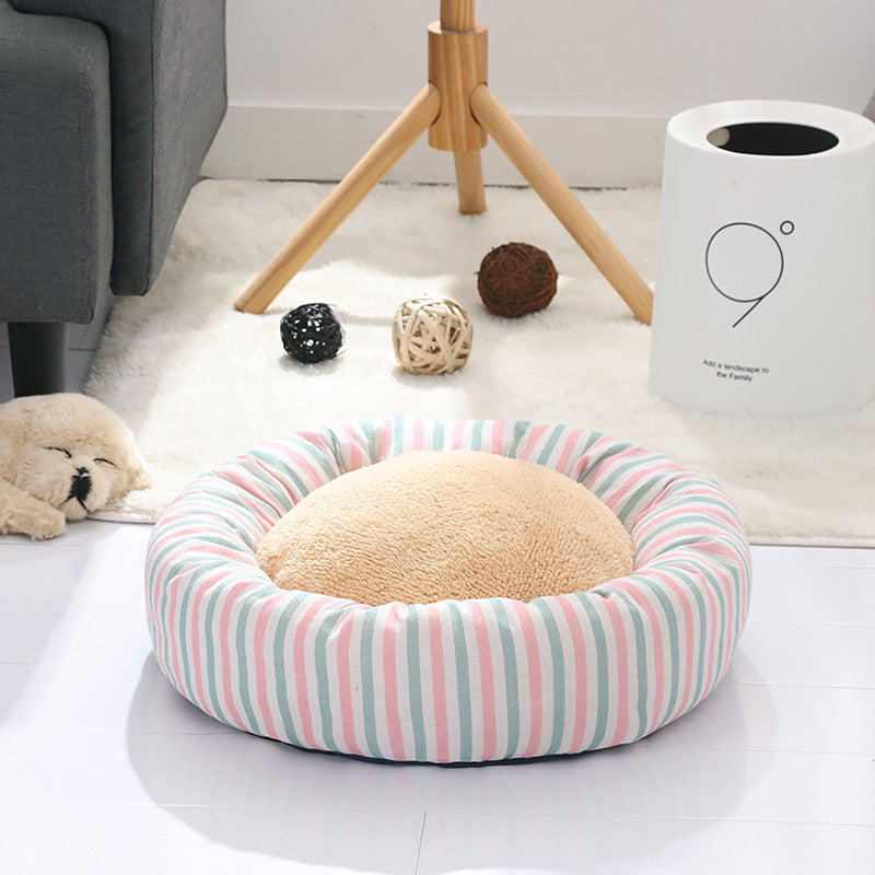 Flax Tart Pet Nest Warm Cat and Dog Bed for Winter Indoor Use