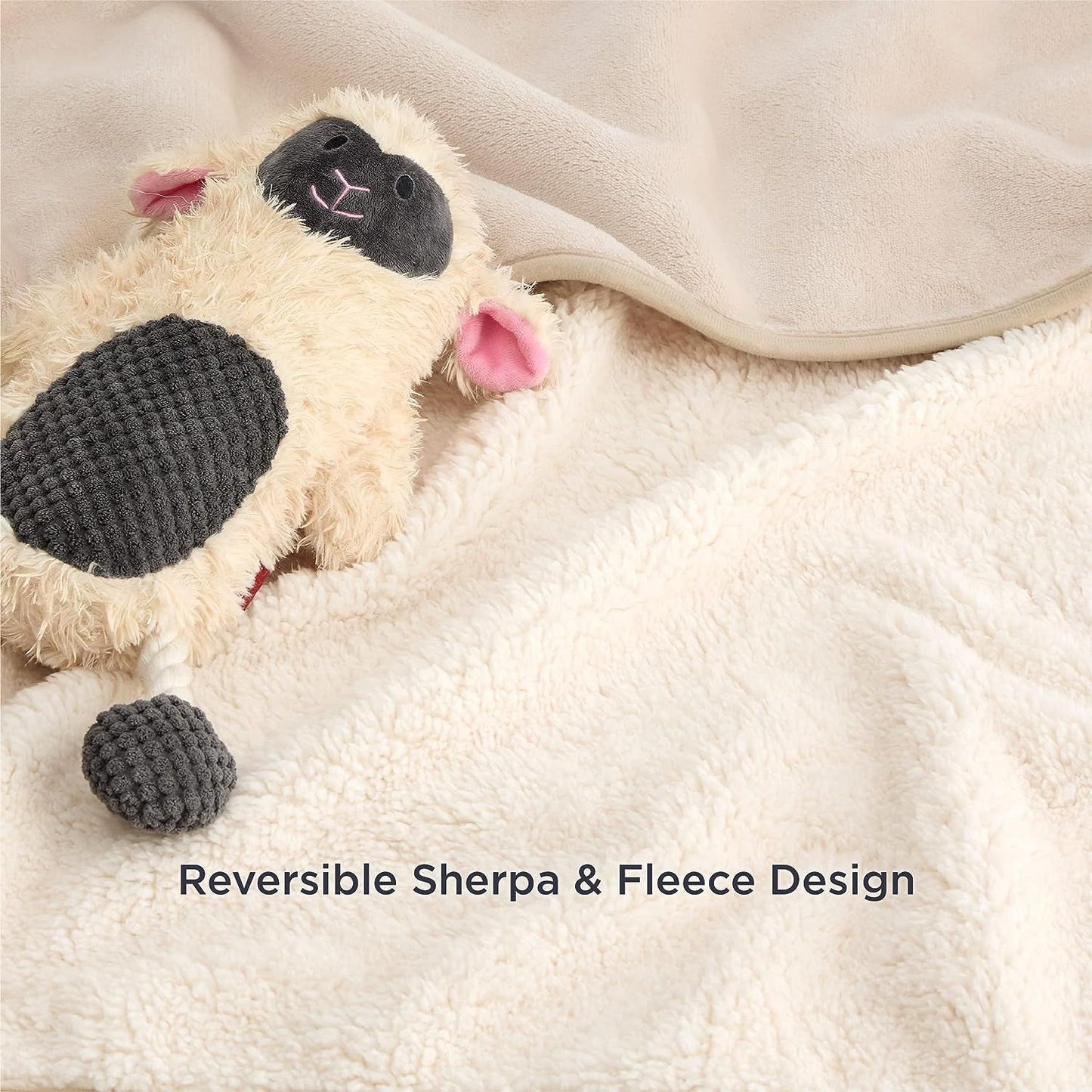 Waterproof Pet Blanket – Thick Flannel Sherpa Mat