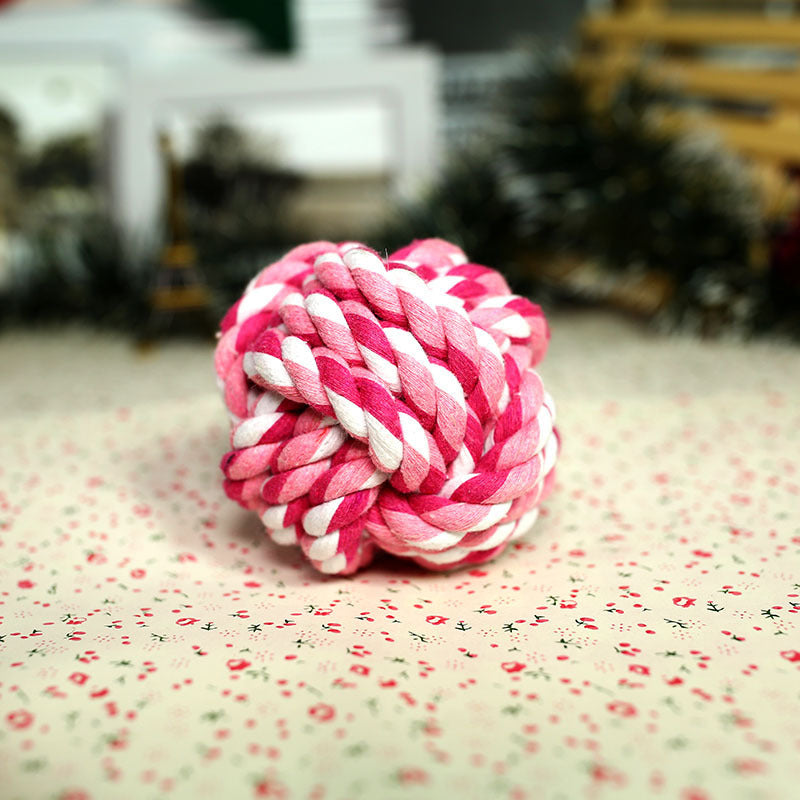 Cotton Rope Ball Dog Toy – Durable Chew & Tug Toy