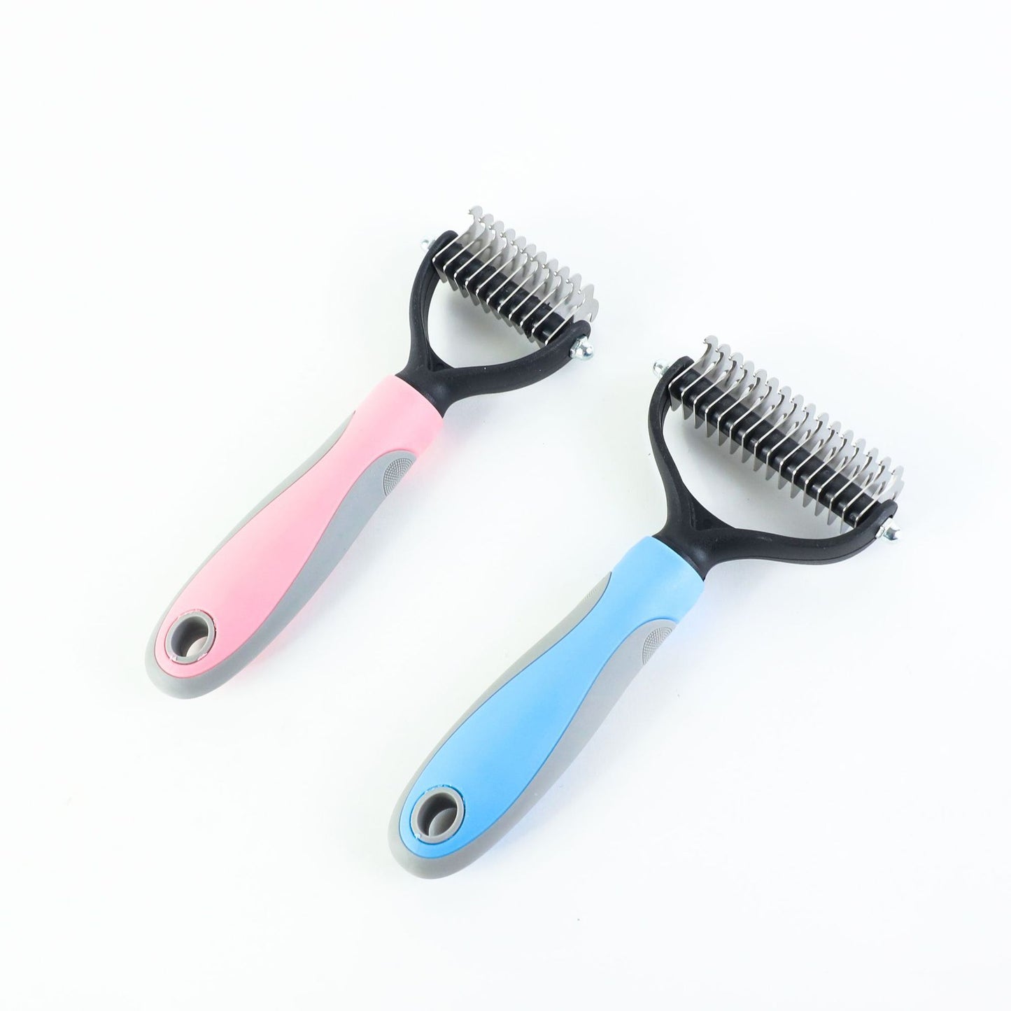 Double-Sided Pet Grooming Brush – Dematting & Shedding Comb