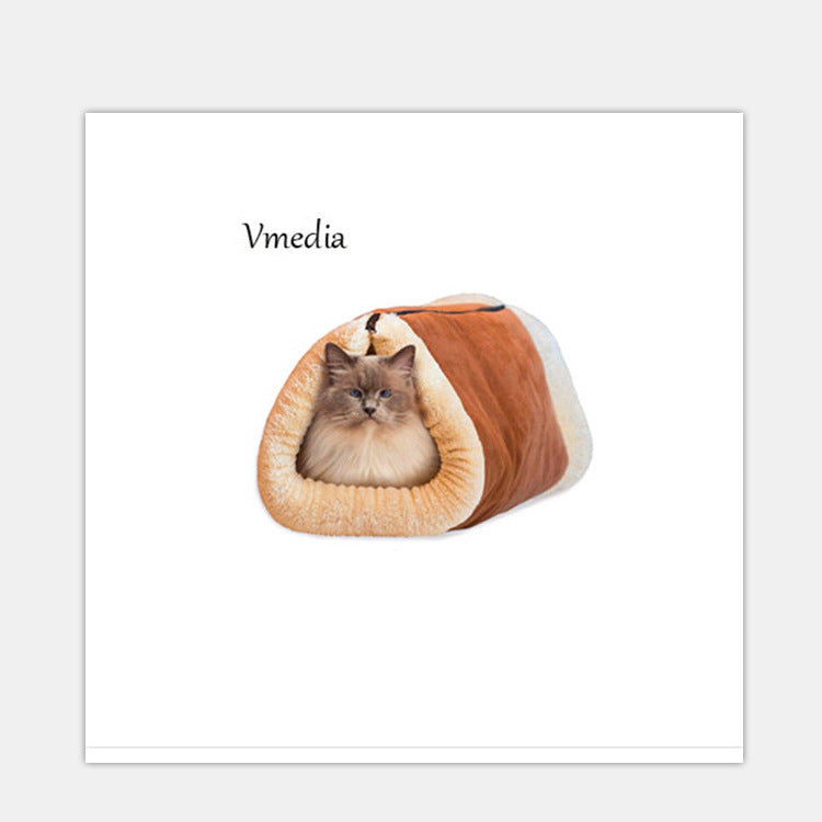 Cat Tunnel Sleeping Bag – Cozy Pet Nest & Kennel Bed for Cats and Small Pets