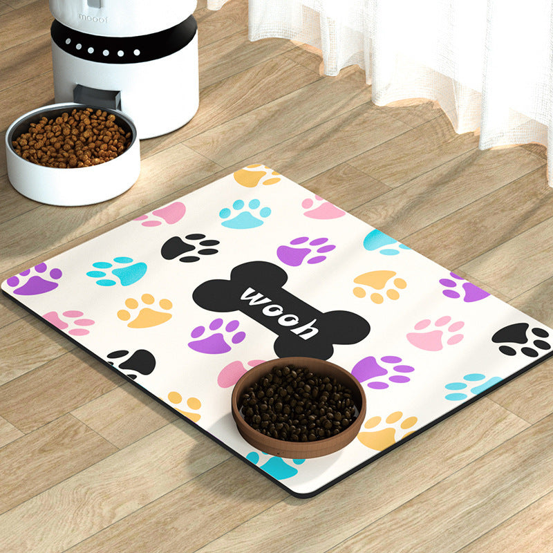 Pet Diatomaceous Earth Feeding Mat Waterproof Quick Dry Placemat
