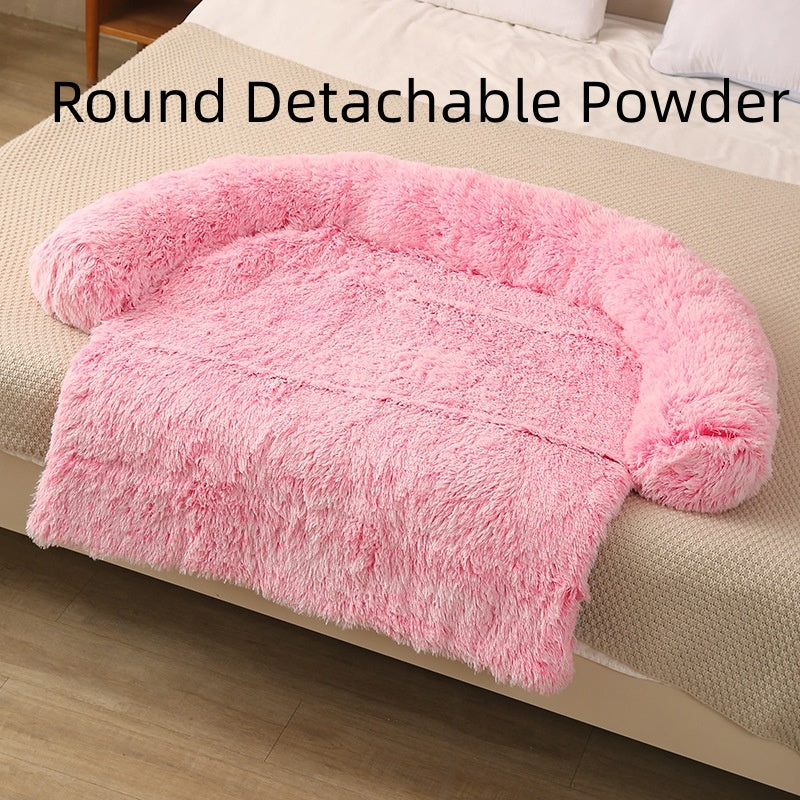 Plush Winter Dog Sofa Cushion