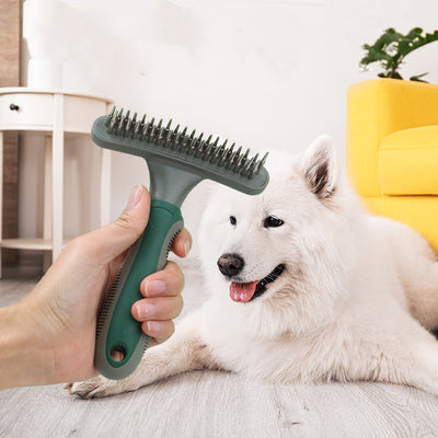 Double Row Pet Comb – Grooming & Cleaning Brush