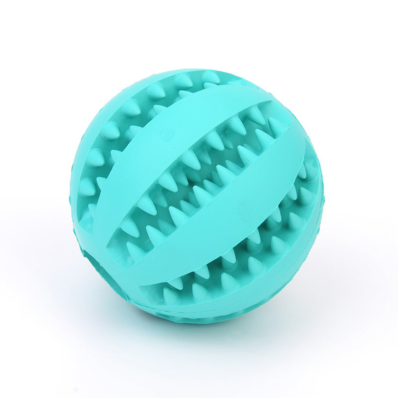 Rubber Dog Treat Ball – Mint Scent Food Dispensing Toy