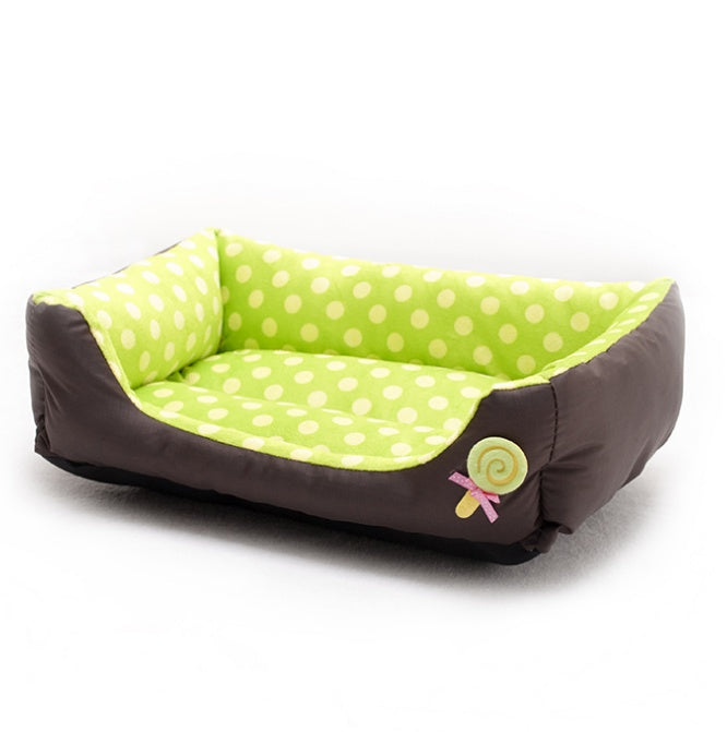 Warm Wave Pet Sofa Bed Cozy Dog and Cat Kennel for Teddy Lollipop Design