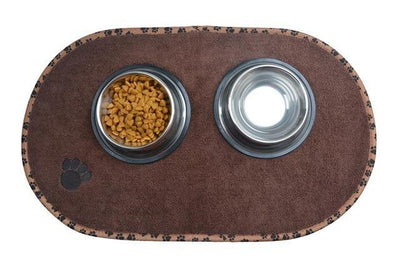 Microfiber Dog Bowl Placemat – Non-Slip, Absorbent Feeding Mat