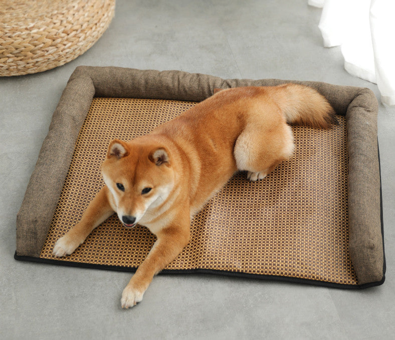 Summer Cooling Pet Mat – Breathable Sleeping Pad for Cats & Dogs