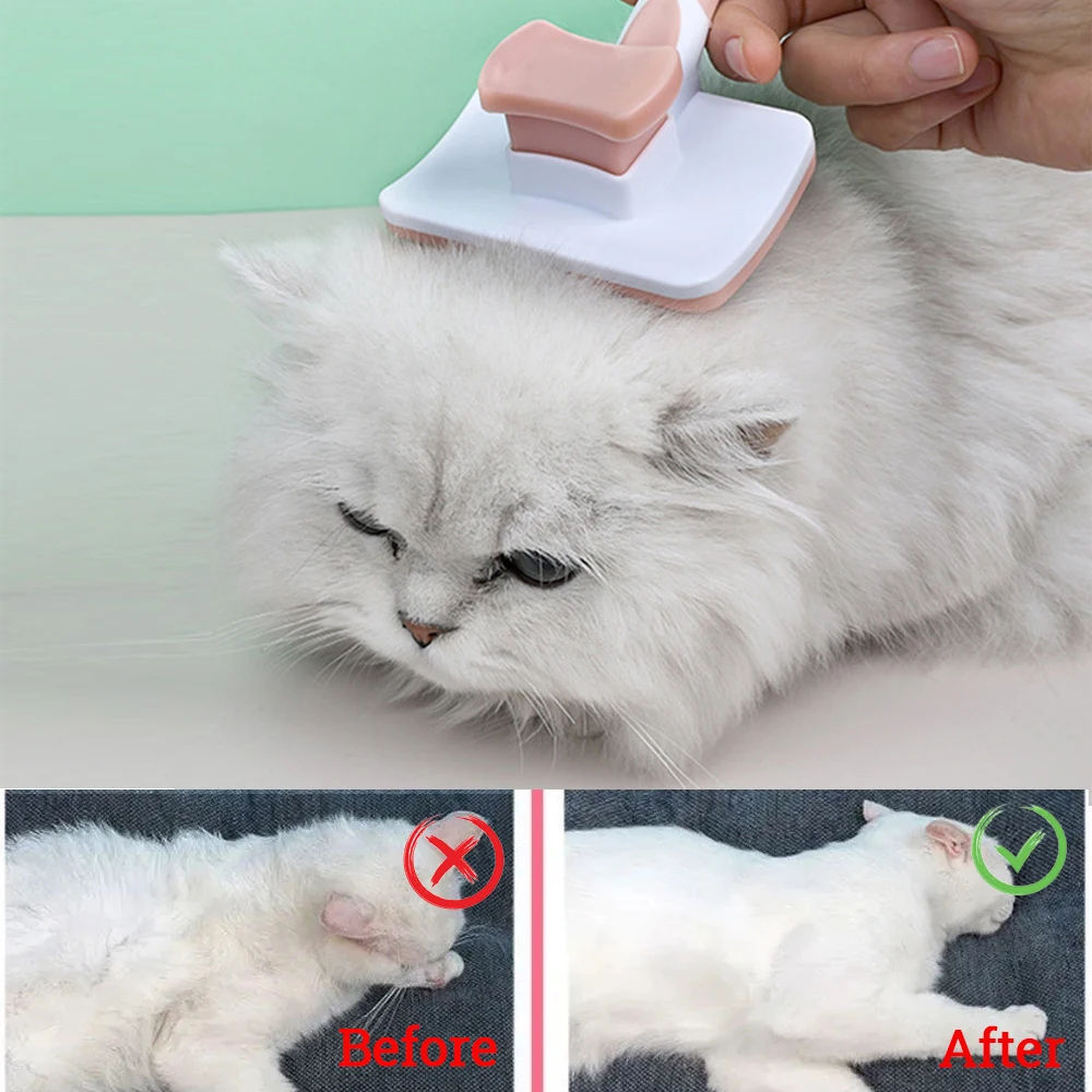 Self-Cleaning Slicker Brush – Hair Remover