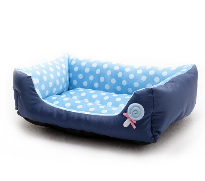 Warm Wave Pet Sofa Bed Cozy Dog and Cat Kennel for Teddy Lollipop Design