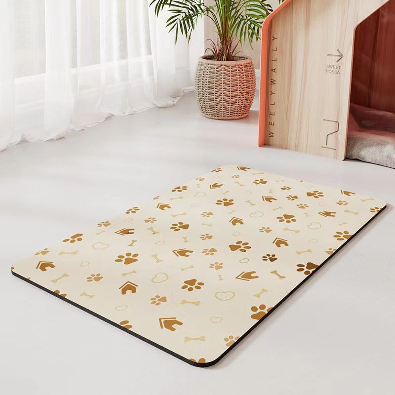 Pet Diatomaceous Earth Feeding Mat Waterproof Quick Dry Placemat