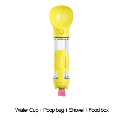 3-in-1 Portable Dog Water Bottle – Feeder & Waste Bag Holder