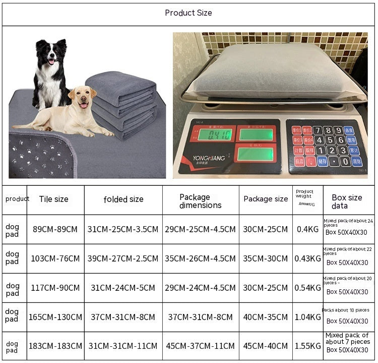 Waterproof Pet Mattress Cover – Multi-Layer Absorbent & Cooling Pad