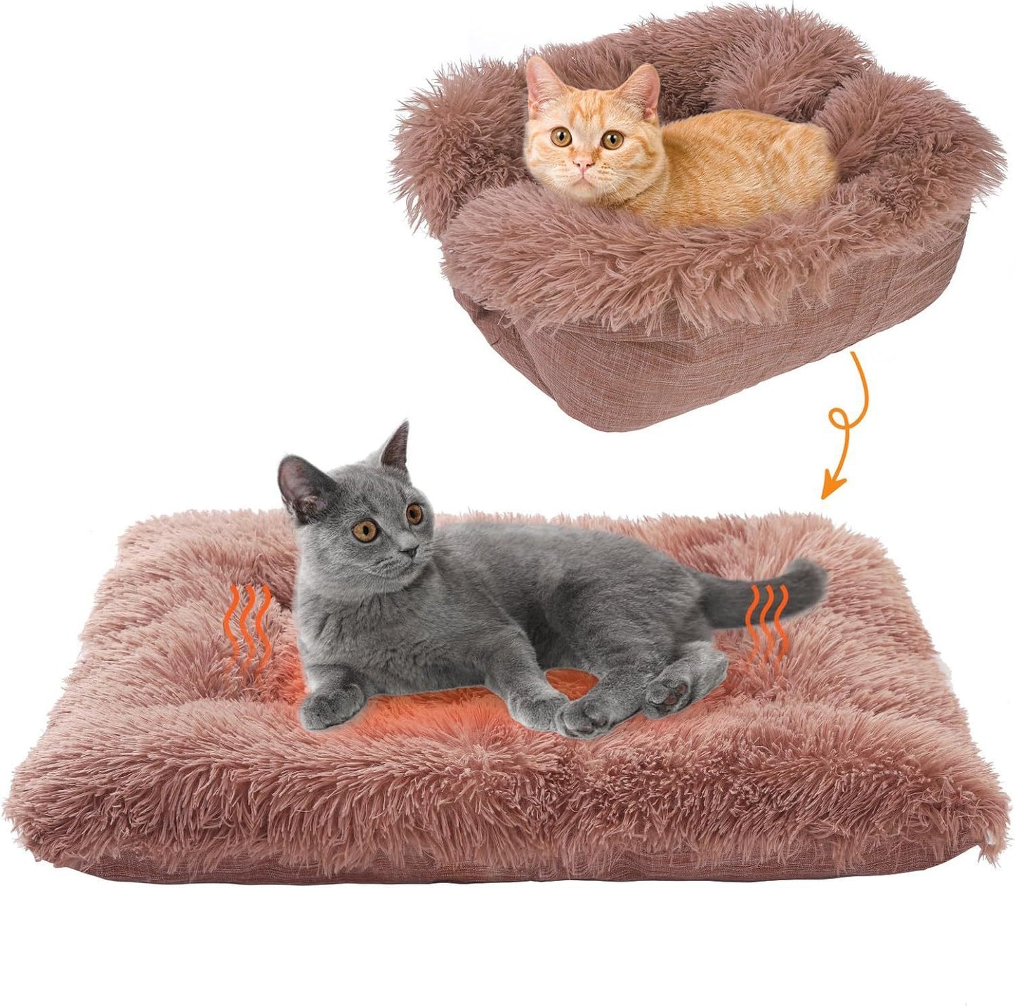 Self-heating Plush Washable Dog Kennel Sleeping Mat