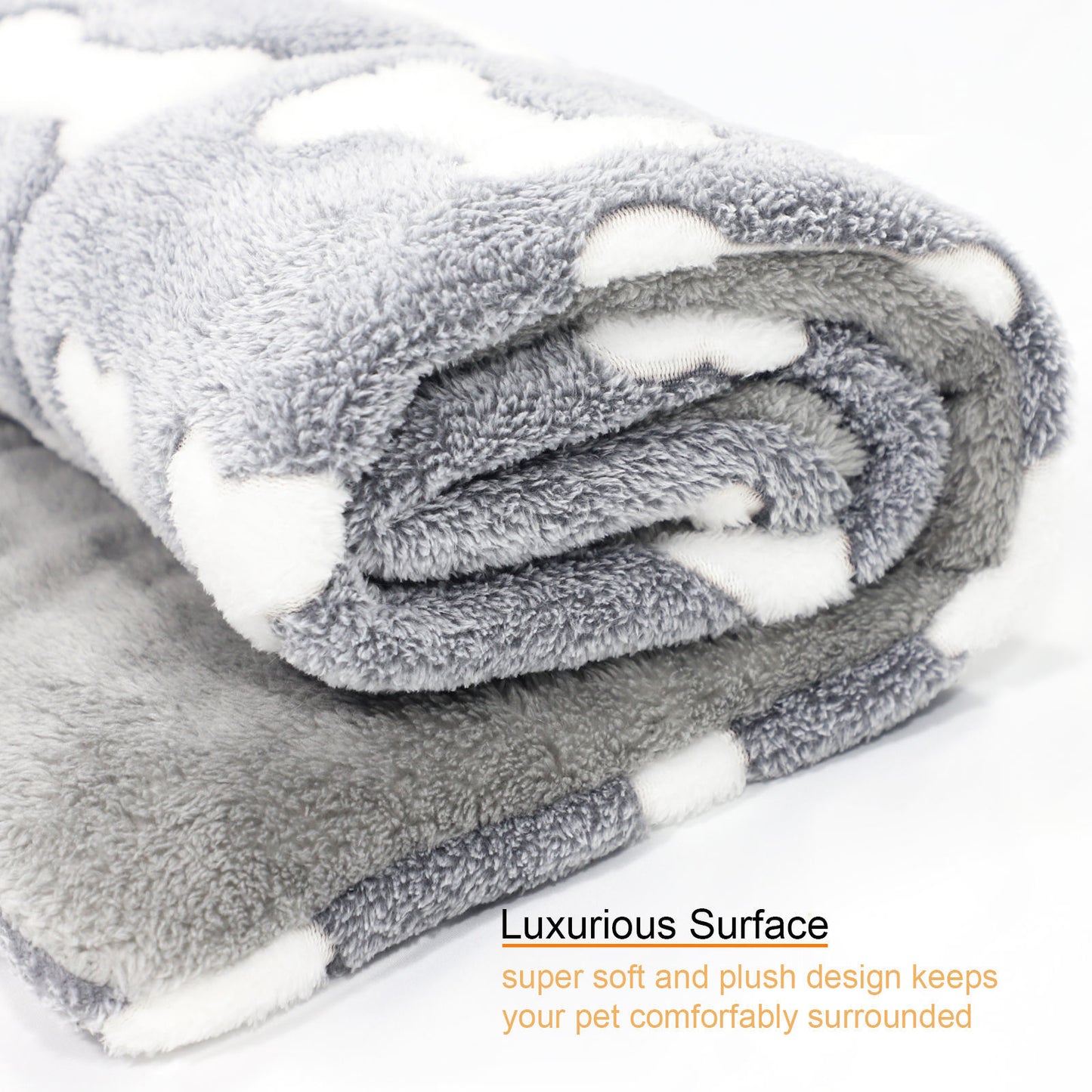 Self-Warming Pet Bed Mat – Reversible Fleece Crate Pad