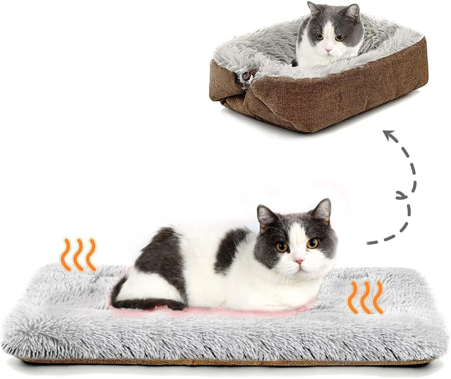 Self-heating Plush Washable Dog Kennel Sleeping Mat