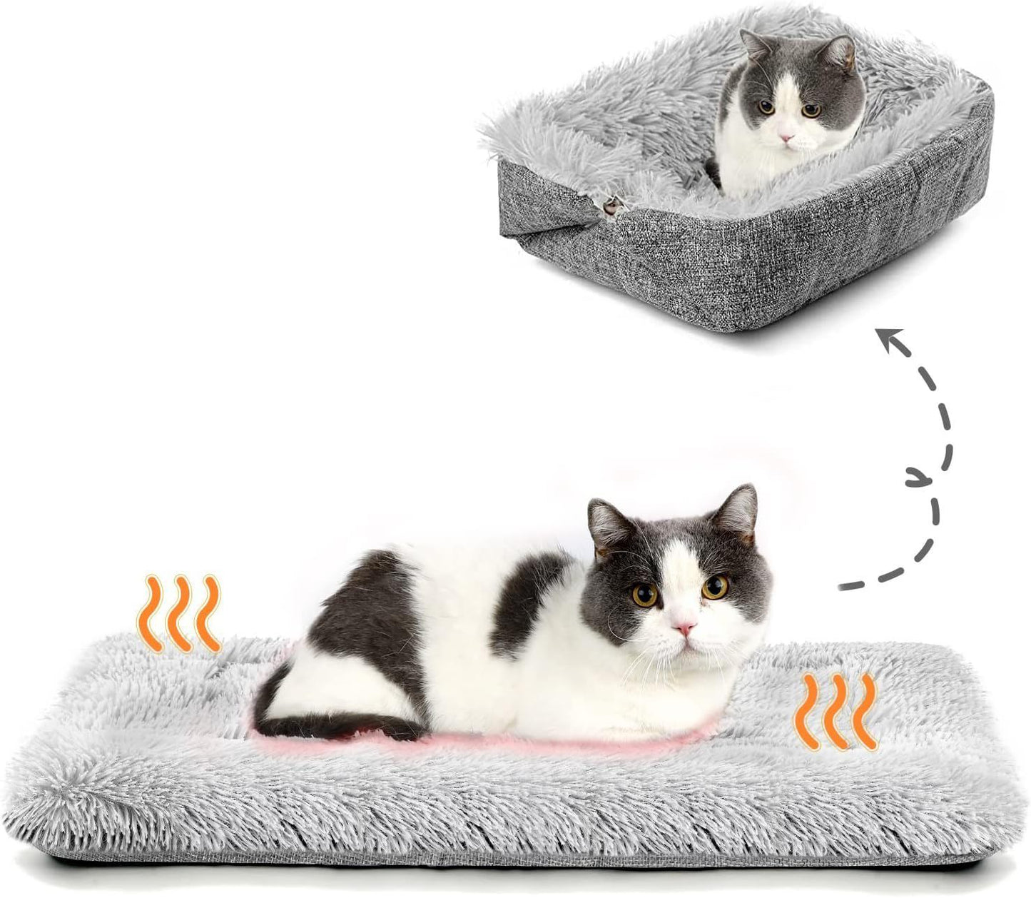 Self-heating Plush Washable Dog Kennel Sleeping Mat