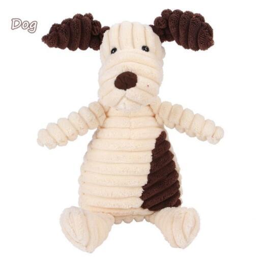 Plush Squeaky Dog Toy – Molar Chew & Training Aid for Pets