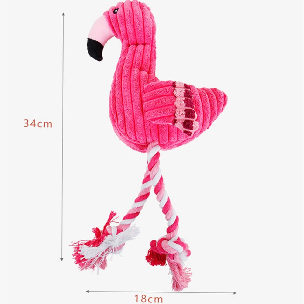 Plush Squeaky Dog Toy – Molar Chew & Training Aid for Pets