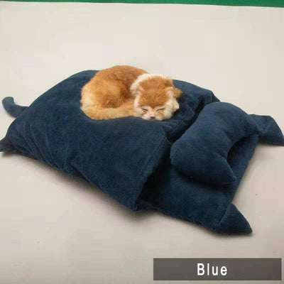 Winter Warm Cat Sleeping Bag – Japanese Style Cozy Pet Nest