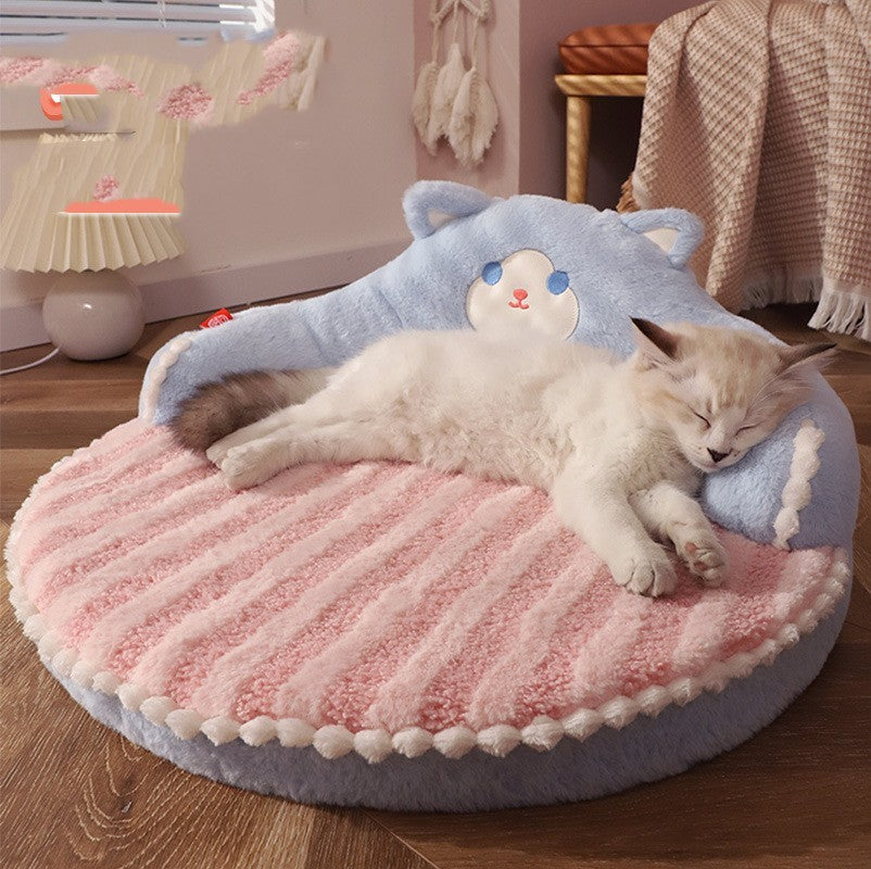 Winter Pet Bed Cat Sleeping Nest Warm Dog and Cat House for Indoor Use